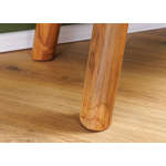Banc à Chaussures en Teck Naturel avec Imperfections