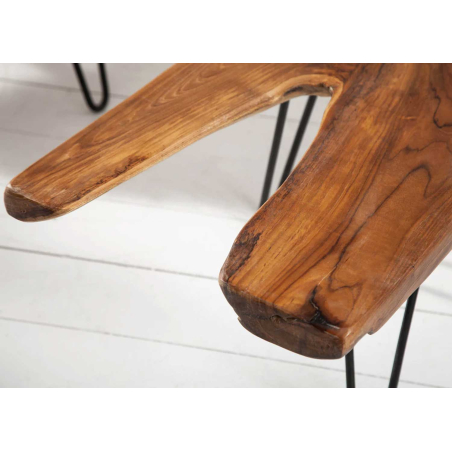 Table Basse en Teck Massif – Design Naturel et Artisanal