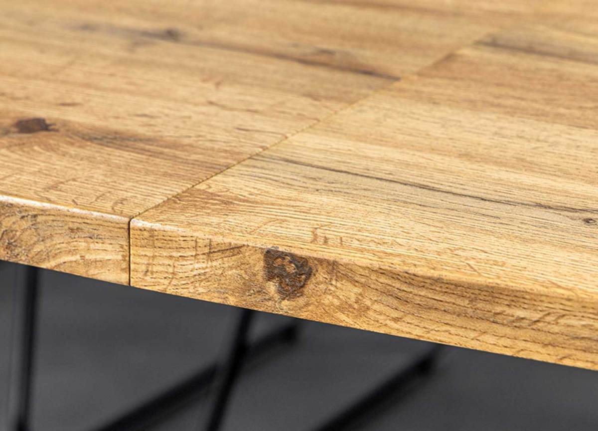 Table à Manger Extensible Bois et Métal