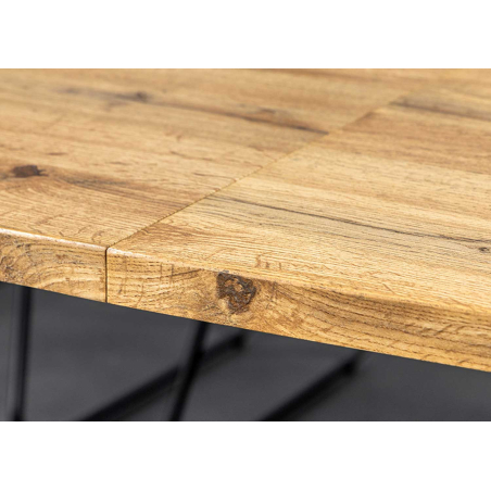 Table à Manger Extensible Bois et Métal