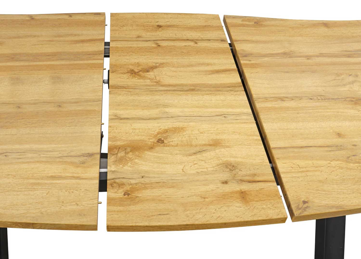 Table à Manger Extensible Bois et Métal