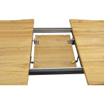 Table à Manger Extensible Bois et Métal