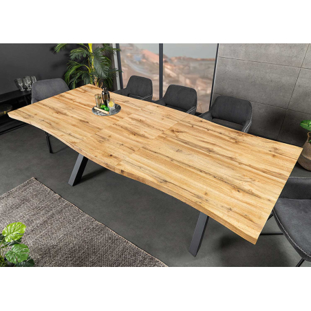 Table industrielle rectangulaire avec allonge intégrée