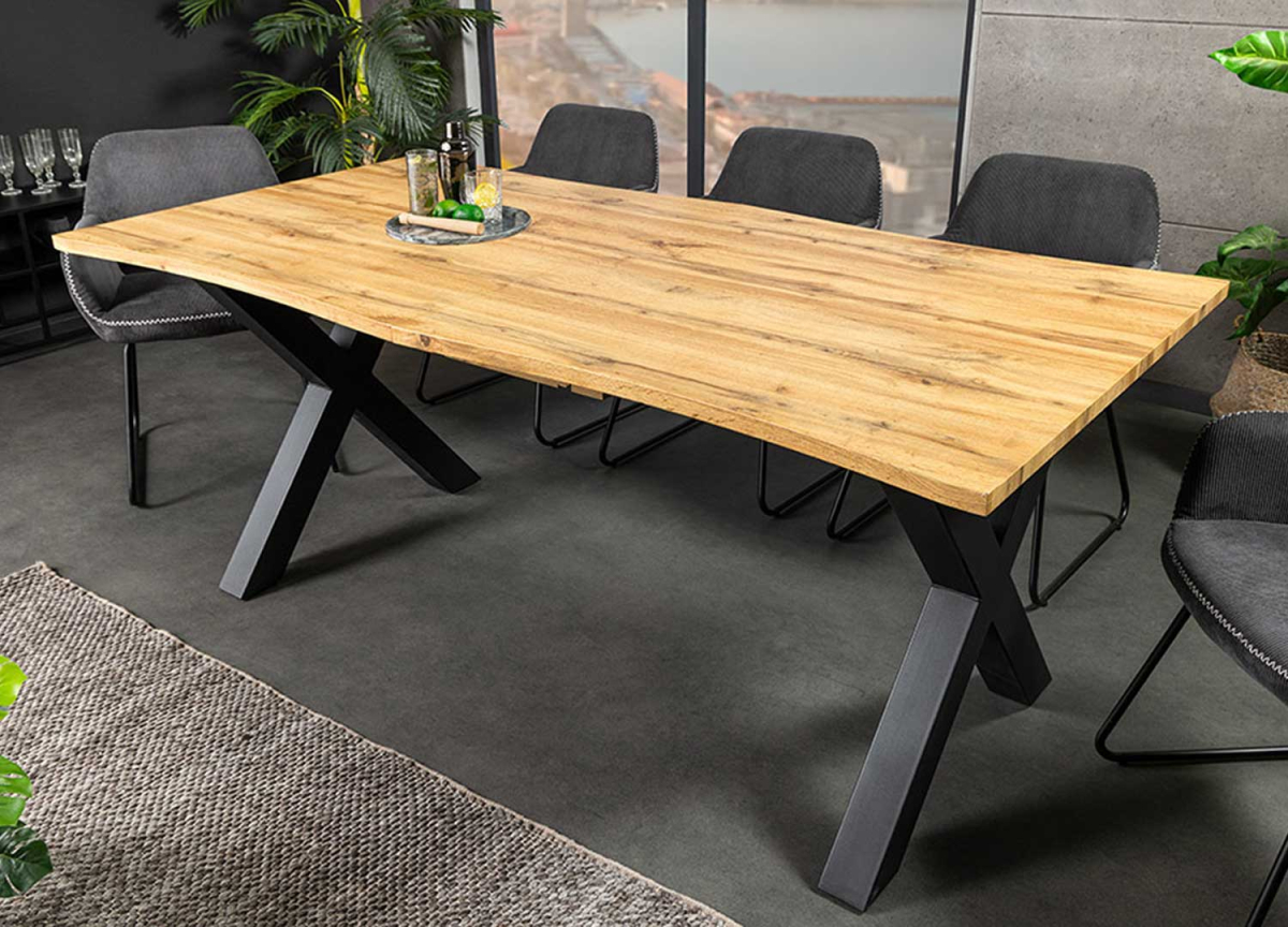 Grande table de repas extensible 180-220 cm