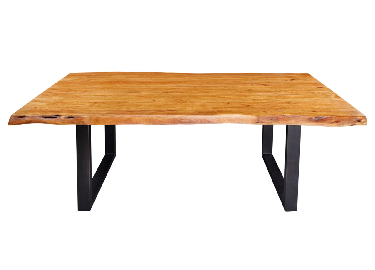 Table bois massif avec bords irréguliers – 200 cm – Design loft