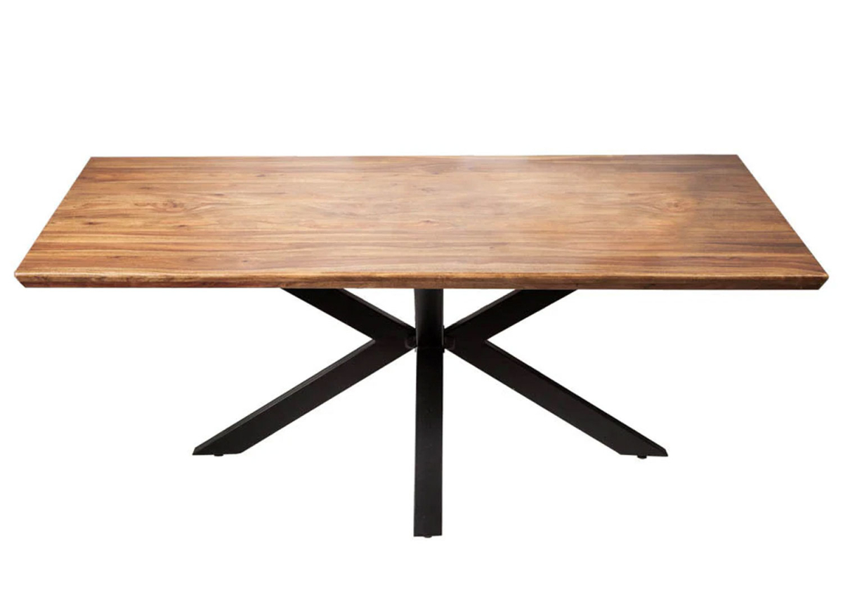 Table de repas rectangulaire en bois de sesham – 6 à 8 personnes