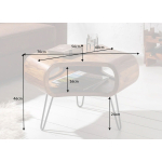 Table d’Appoint Bois Massif - Design Organique 70 cm