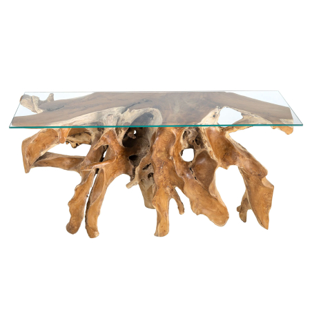 Console entrée originale en racine de bois flotté – 150 cm
