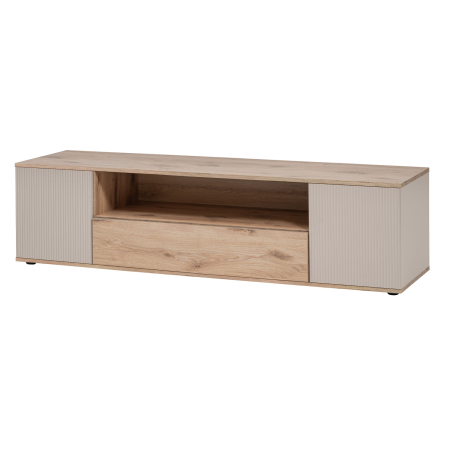 Banc tv moderne pas cher bois et cachemire