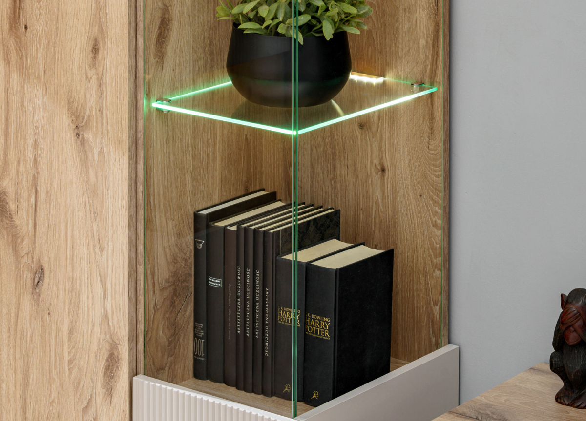 Ensemble Meuble TV Salon Moderne Bois clair et Cachemire