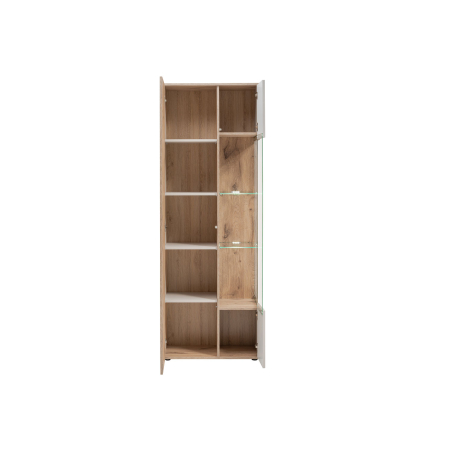 Vitrine haute moderne avec 10 compartiments