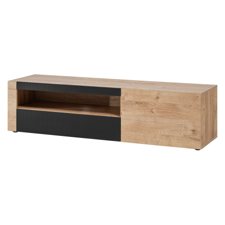 Meuble TV complet avec vitrines LED – Style contemporain assuré