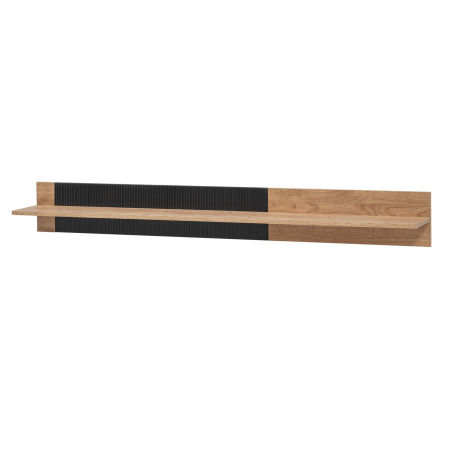 Ensemble Meuble TV Salon Moderne Chêne et Noir Mat