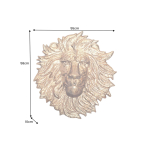 Décoration Murale Lion Doré