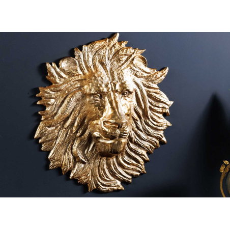Décoration Murale Lion Doré