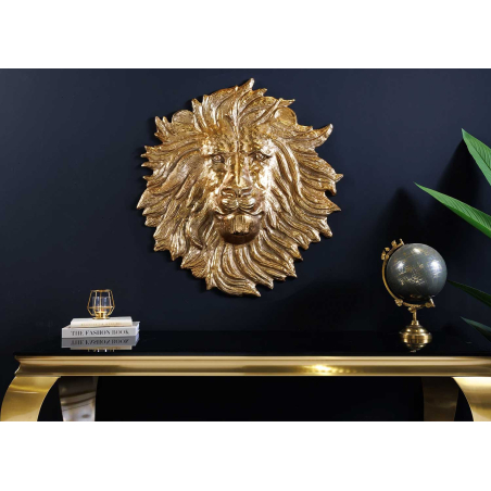 Sculpture Murale Tête de Lion