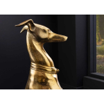 Sculpture Animalière Dorée – Chien Design Moderne