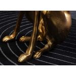 Sculpture Animalière Dorée – Chien Design Moderne