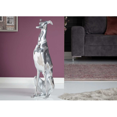 Objet Déco Chien Style Moderne – Hélios Argent