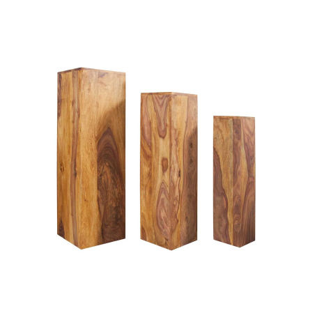 Piédestaux en bois sheesham – Mobilier artisanal et authentique