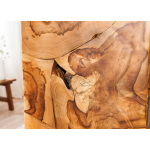Piédestal Sculptural en Bois de Teck