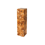 Piédestal Sculptural en Bois de Teck