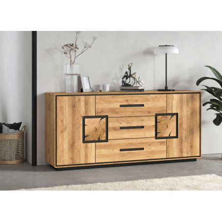 Buffet en chêne massif 165 cm