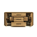 Meuble buffet en bois naturel avec rangements