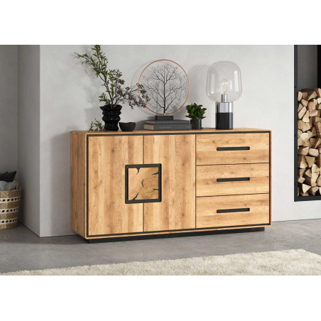 Buffet chêne massif 145 cm