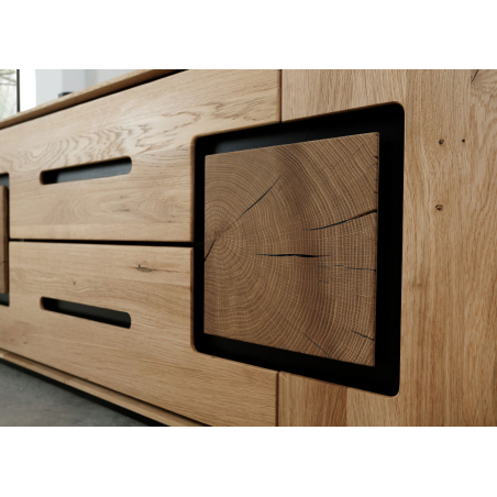 Banc TV Chêne et Déco Noir