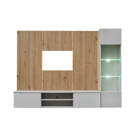 Ensemble TV Suspendu 200 cm – Style Bois et Fonctionnalité