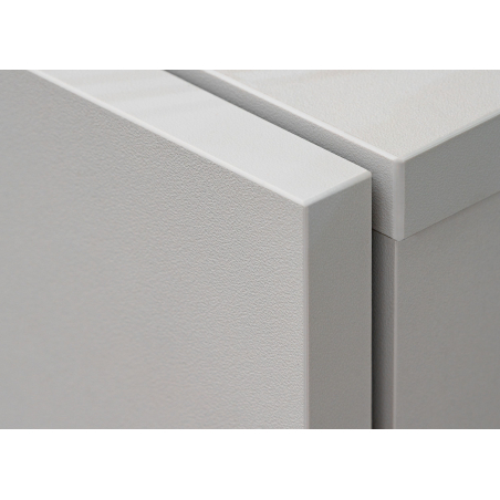 Composition TV Murale Gris Perle et Effet Bois Naturel