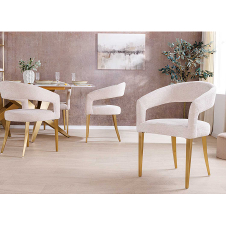 chaise pas chère beige