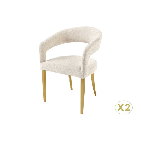 lot de chaises beiges
