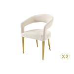 lot de chaises beiges