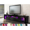 Meuble tv design laqué noir