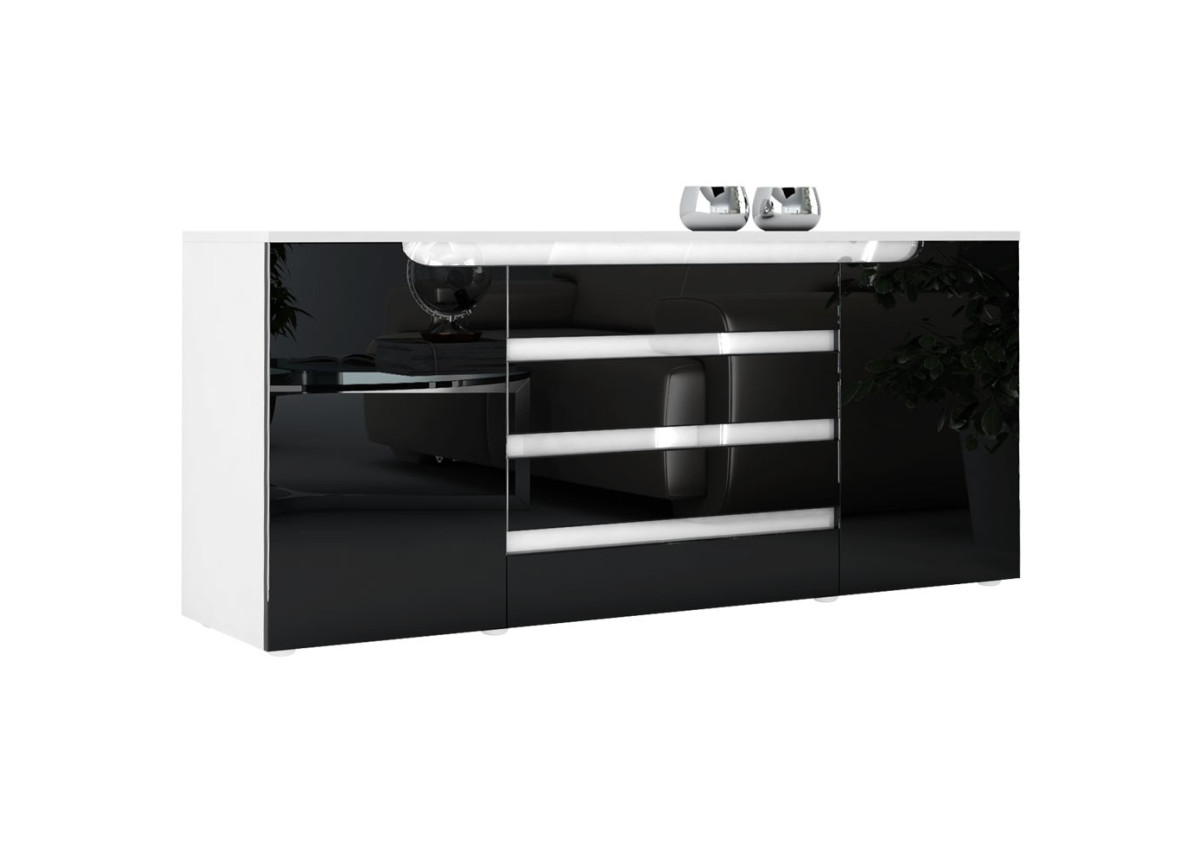 Buffet  de Salon / Séjour 166 cm 2 portes 4 tiroirs