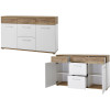 Meuble Buffet Design Blanc / Bois