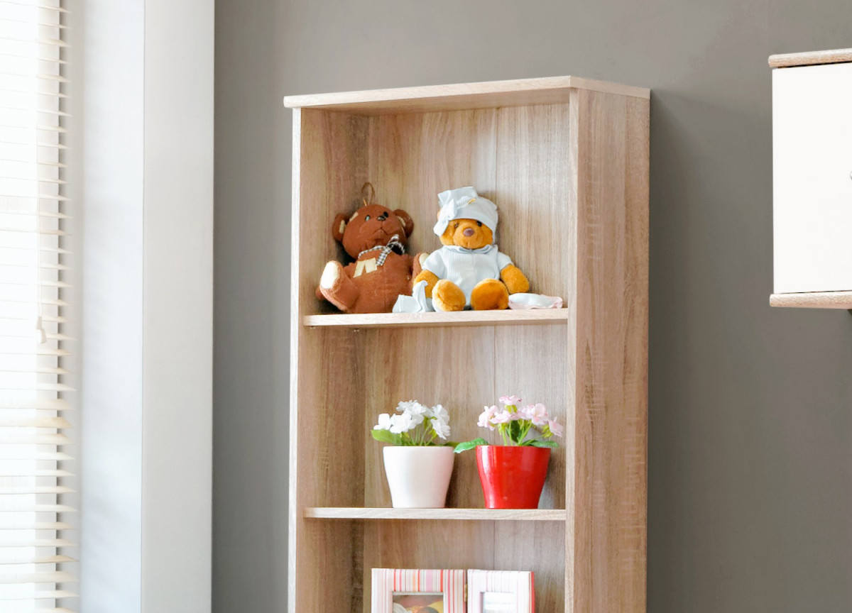 Chambre à Coucher Enfant Bois & Blanc Dino