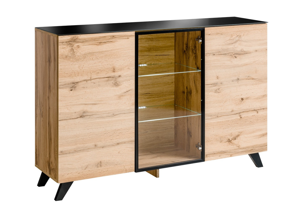 Grand Buffet Moderne en Bois Scandinave