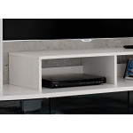 Ensemble TV Living Design Blanc et Noir Laqué - 300 cm