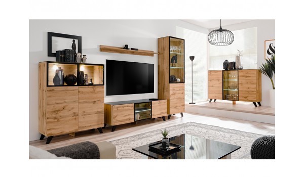meuble de salon en bois moderne style scandinave