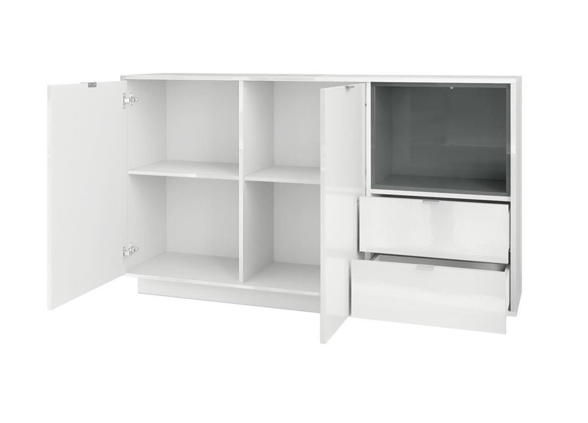 Buffet Design Blanc Brillant
