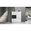 Buffet Haut Design Blanc Brillant