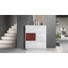 Buffet Haut Design Blanc Brillant