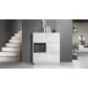 Buffet Haut Design Blanc Brillant