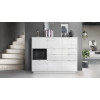 Meuble Buffet Haut Blanc Brillant 6 portes