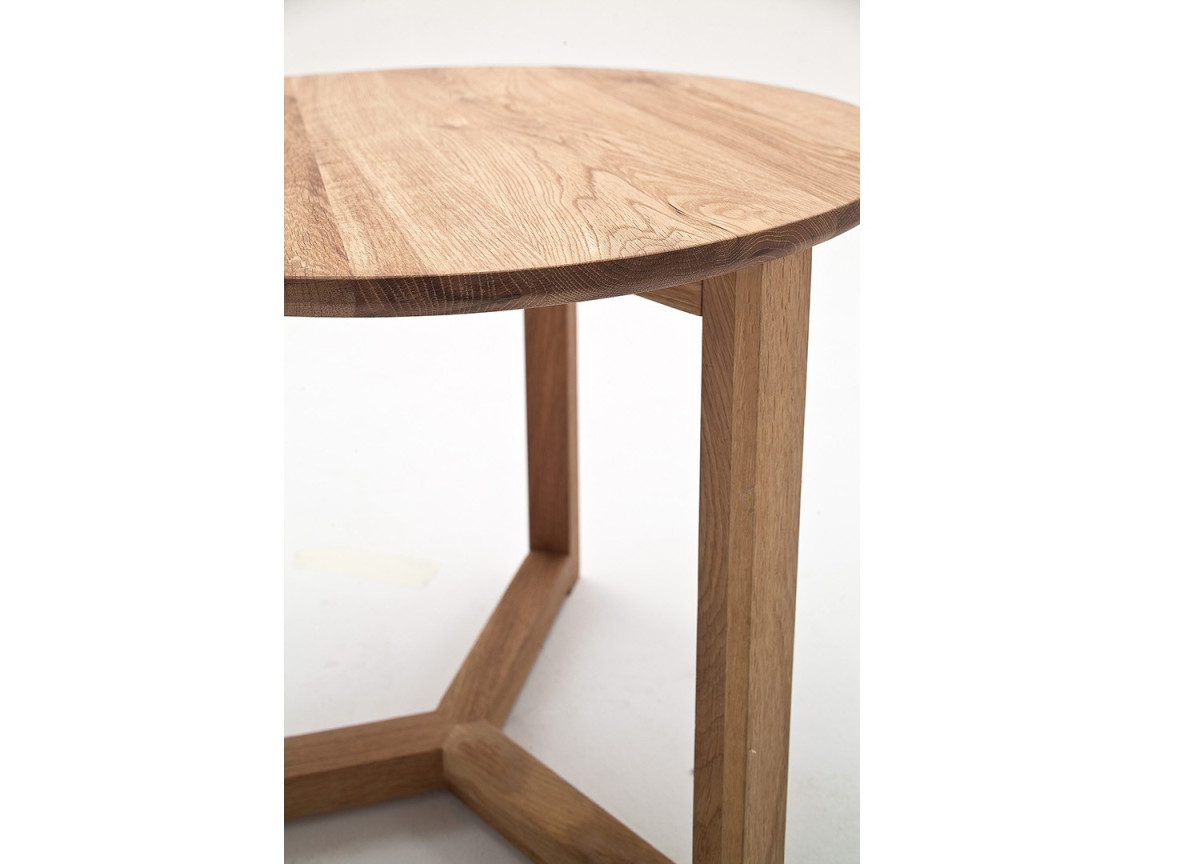 Ensemble Tables Basses Rondes en Chêne Massif