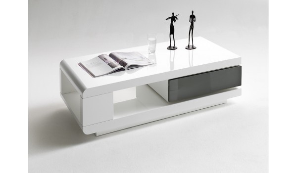 Table Basse avec Tiroir Amovible Moderne
