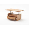 Table Basse Relevable en Bois - Effet Lattés